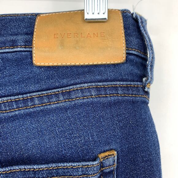 Everlane Mid Rise Ankle Skinny Jeans Womens Sz 27 Stretch Medium Wash - Picture 3 of 7